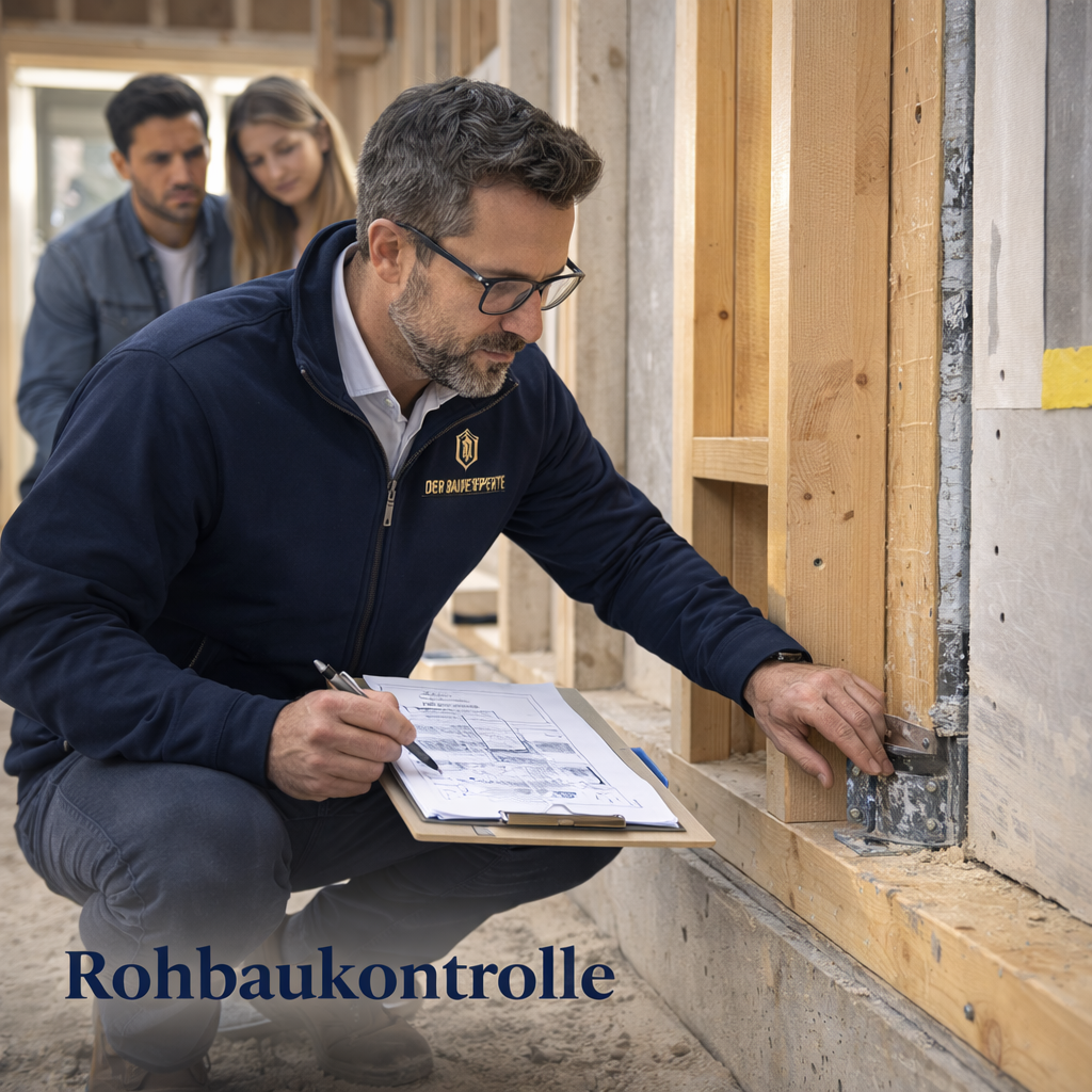 Rohbaukontrolle beim Fertighaus